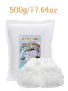 1 Set Of 80/130/260/500/900g Filling, Ultra-Fine Down Cotton, Vacuum Compressed Woven Silk Cotton, Polyester Filling, Suitable For Pillows, Throw Pillows, Plush Toys Stuffing - White - View 9