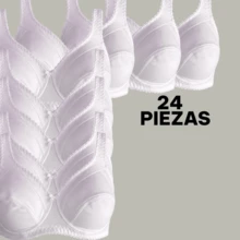 sujetador brasier copa B/C sin varilla ni esponja transpirable para mujer con 3 niveles de sujecion soporte y firmeza detalles bordados 100% algodon comodo y suave para adultos mayores cordones ajustables - Blanco colombia - Ver 19