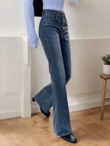 Women Jeans - Blue - View 2