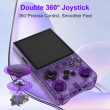 GAMINJA ANS13 Handheld Video Game Console, 3500mAh Battery Capacity, Linux OS, 4-Inch IPS Screen, 720*720 Resolution, Portable Handheld Game Player, 64GB Storage, Pre-Loaded With 15,000+ Games, Supports Multiple Emulators, Multiplayer Connectivity - Multicolor - View 5