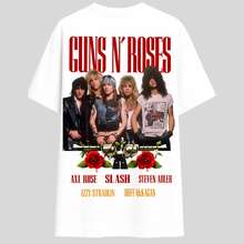 Guns N' Roses T-Shirt Band Members Rock Show Brazil 100% Cotton Shirt - White - View 3
