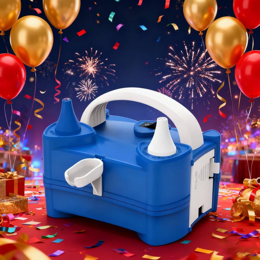 AOYI 1 Piece Portable Electric Balloon Pump With Dual Nozzles Electric Balloon Inflator Blower Great For Party Decorations, Parties And Time Saving, Suitable For Graduation Gifts, Bachelor Parties, Bridesmaid Gifts, Father's Day Gifts, Halloween Decorations, Halloween Gifts