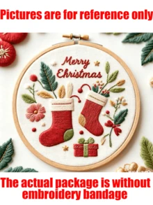 1/3 pièces Nouvelle série de motifs de Noël de haute qualité, Kits de broderie de Noël pour adultes, Kits de point de croix pour débutants, Kit de broderie pour débutants, Convient pour les décorations de Noël, les ornements de sapin de Noël, la décoration de la maison, Thanksgiving, la fête des récoltes, les décorations d'hiver, les cadeaux de vacances (10 styles disponibles, un style que vous aimerez)