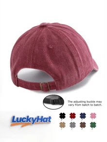 1 Pc God's Girl Print Washed Baseball Cap For Men&Women, Classic Casual Stylish Vintage Soft Sweatband Adjustable Size Lightweight Versatile Vintage Dad Hat, Suitable For Outdoor Sports Daily Wear Party Vacation Beach Holidays Perfect As A Gift For Families And Friends