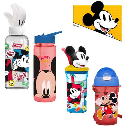  Garrafa Infantil de Água  Disney Mickey Mouse – Produto Oficial
