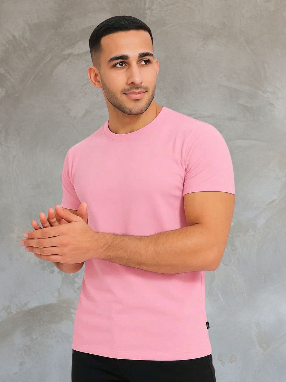 American In Ribbed Fabric - Dusty Pink - View 1