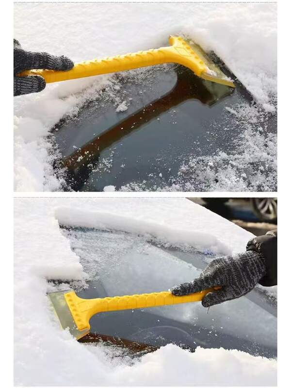 Car Snow Shovel - A Winter Tool For Defrosting And Snow Removal. It Won't Damage The Car. This Upgraded Snow Shovel Can Easily Remove Ice And Snow Without Leaving Marks. It's Sturdy , Suitable For Both Car And Home Use In Various Scenarios.