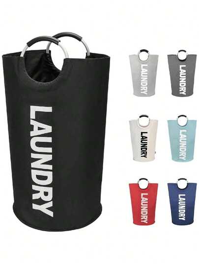 1pc 92L Large Black Foldable Laundry Basket, Spacious Waterproof-Liner Friendly, Lightweight Portable Collapsible Laundry Hamper, Standalone Tall Clothes Basket For Bathroom Bedroom Dorm Apartment, Space-Saving Foldable Storage Bin With Handles For Easy Carry, Breathable Mesh Venting, Quick-Dry Design, Multiroom Organizer For Linen Toys Towels Bedding, Ideal Holiday Gift For Halloween Thanksgiving Christmas Home Hosting And Travel