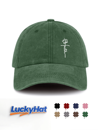 1 件耶稣印花水洗棒球帽，男女皆宜，经典休闲时尚复古柔软吸汗带可调节尺寸轻便百搭复古老爹帽，适合户外运动日常穿着派对度假海滩度假，是送给家人和朋友的完美礼物