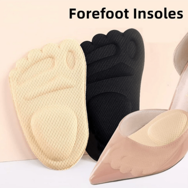 2 Stück Vorderfußpolster für Damenschuhe mit hohem Absatz, Halbgrößen Polster, sehr geeignet für High Heels und Damensandalen, weich und bequem