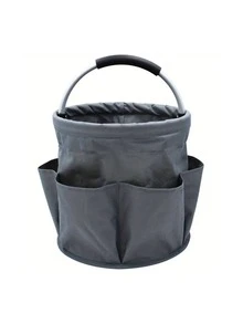 6-Pocket Foldable Portable Cleaning Caddy, Handheld Cleaning Tote Bag With Handle, Suitable For Outdoor Camping, Garden Storage, Home Bathroom, Great Gift For Valentine's Day And Other Holidays (Gray/Green/Black/Blue) - Multicolor - View 12