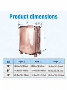 行李箱保护套透明加厚耐磨防水拉杆箱套旅行皮箱套子 - 多 - 查看 9