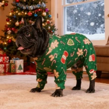 Christmas Dog Pajama, Funny Christmas Dog Costume, Christmas Puppy Pajama, Christmas Puppy Clothes, Dog Jumpers, Puppy Christmas Gift, Dog Outfits, Dog Clothes, PJ For Small Medium Large Dogs, Ultra Soft And Stretchable, All Over Print-Christmas Pattern, S-6XL