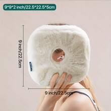 1pc Decorable Ear Piercing Pillow For Side Sleepers, Pillow With An Ear Hole For CNH , O-Shaped Side Sleeping Pillow, Ear Guard Pillow