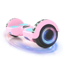 300W 7.5MPH Hoverboard For Kids, 7.5 Mile Range, 3H Charge, 6.5" Wheels, Bluetooth & Corlorful LED Lights, Ideal Gifts For Kids Boys & Girls,Christmas Gifts Halloween Gifts - 淺粉色 - 查看 9