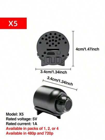 Slimme Wi Fi Camera Live View In 720p HD, Features Night Vision, Motion Alerts Continuous Recording, Versatile Mini Indoor Outdoor 1pc/ view 11