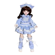 30厘米娃娃衣服时尚毛衣外套1/6 BJD娃娃服装套装漂亮秋冬风格休闲娃娃裙 - 彩色 - 查看 2