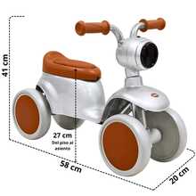 Joykoo Montable Correpasillos para Niños con Luz y Sonido Coche Musical Apto a Partir de 1 año y Soporta hasta 16 kg - Plateado - Ver 5