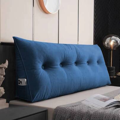 Coussin - coussin de lecture pour lit et canapé, coussin  pour le mur, grand avec housse lavable