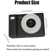 W&O 2025 New Mini Camera 1080P HD Video Recorder - Keychain Digital Video Camera With 32GB Card And Long Battery Life, Ultra-Portable Mini Camera For Travel/Vlog/Night Shooting, Supports Time-Lapse Shooting, Video Recording, Ideal For Entry-Level Photography And Video Recording Enthusiasts. Affordable Holiday Gift (Thanksgiving, Christmas, Halloween) - minicamera-black - 查看 6