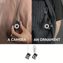 W&O 2025 New Mini Camera 1080P HD Video Recorder - Keychain Digital Video Camera With 32GB Card And Long Battery Life, Ultra-Portable Mini Camera For Travel/Vlog/Night Shooting, Supports Time-Lapse Shooting, Video Recording, Ideal For Entry-Level Photography And Video Recording Enthusiasts. Affordable Holiday Gift (Thanksgiving, Christmas, Halloween) - minicamera-black - 查看 4