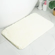 Kynley Tapete de banho antiderrapante, tapete felpudo, multifuncional, tapete para banheiro, cozinha, portas de entrada, corredor, quarto, sala de estar, extra macio, 40x60/50x80/50x120 cm, ✅ Envio para a Espanha em 48/72 horas - Branco cremoso - Ver 1
