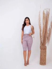 Simple Pocket With Belt Beach Stage And Concert Night - gris con rosa - Ver 1