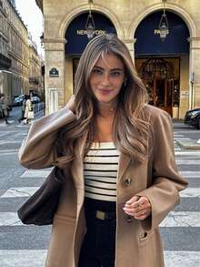 Chaqueta casual y elegante de manga larga para mujer, adecuada para vacaciones, ir al trabajo, otoño/invierno