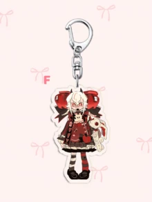 1个动漫亚克力钥匙扣，主题为《跑跑姜饼人》和《饼干王国》，动漫图案，可作为包包挂饰、趣味饰品和粉丝礼物。非常适合送给男朋友、女朋友、家人、老师，也可作为派对礼物或饼干罐主题手机装饰。也可作为包包挂饰、汽车饰品或送给姐妹的礼物。 - 彩色 - 查看 13