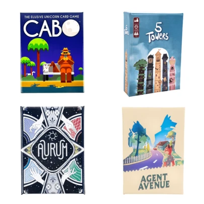 CABO Park, 5 torres, AURUM, AGENT AVENUE | 2-6 jugadores | 20-40 minutos | Juego de mesa de interacción social para fiestas multijugador, reuniones familiares, trabajo en equipo y regalos de cumpleaños, juego de viaje