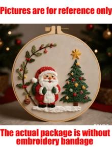 1/3 pièces Nouvelle série de motifs de Noël de haute qualité, Kits de broderie de Noël pour adultes, Kits de point de croix pour débutants, Kit de broderie pour débutants, Convient pour les décorations de Noël, les ornements de sapin de Noël, la décoration de la maison, Thanksgiving, la fête des récoltes, les décorations d'hiver, les cadeaux de vacances (10 styles disponibles, un style que vous aimerez)