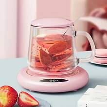 USB加热杯垫，恒温杯垫，加热器，智能饮料加热器，适用于办公室，适用于大多数杯子。秋冬季户外露营、野餐、厨房等场合必备，3档温度设置。