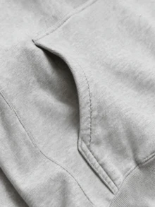 Street Fashion All-MatchSP5DER Spider Web Graphic Hoodie - Gray Streetwear Sweatshirt - 灰色 - 查看 8