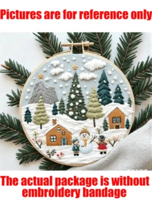 1/3 pièces Nouvelle série de motifs de Noël de haute qualité, Kits de broderie de Noël pour adultes, Kits de point de croix pour débutants, Kit de broderie pour débutants, Convient pour les décorations de Noël, les ornements de sapin de Noël, la décoration de la maison, Thanksgiving, la fête des récoltes, les décorations d'hiver, les cadeaux de vacances (10 styles disponibles, un style que vous aimerez)