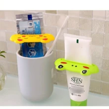 1pc Plastic Cartoon Animal Tube Squeezers, Multi-Function Gadgets, Plastic Standalone Bathroom Accessories, Fun Shape Cleaner Holder, Animal Shape Toothpaste Squeezers - ABS Plastic, Rolling Stand Design, Convenient Toothpaste And Cleanser Dispensing For Tubes, Hand Cream Squeezers - Multicolor - View 10