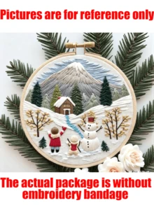 1/3 pièces Nouvelle série de motifs de Noël de haute qualité, Kits de broderie de Noël pour adultes, Kits de point de croix pour débutants, Kit de broderie pour débutants, Convient pour les décorations de Noël, les ornements de sapin de Noël, la décoration de la maison, Thanksgiving, la fête des récoltes, les décorations d'hiver, les cadeaux de vacances (10 styles disponibles, un style que vous aimerez)