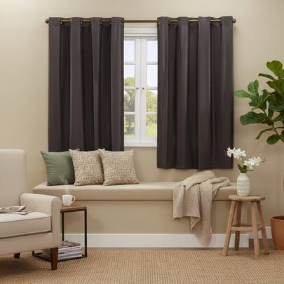 Cortina 100% Blackout Para Sala Quarto Escritório Vários Tamanhos Black Out Blecaute Veda Luz