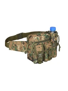 Tactical Water Bottle Waist Bag Waterproof Nylon Durable Travel Waist Bag Unisex Sports Waist Bag Hunting Hiking Waist Bag Multi-Pocket Canvas Bag Suitable For Outdoor Travel Camping Hunting Running Cycling Fishing Tactical Backpack Camping Essential Water Bottle Hiking Gear
