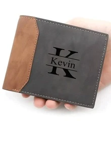 1 chiếc ví da nam khắc laser theo yêu cầu - Món quà lý tưởng cho bố, con trai nhân dịp sinh nhật, kỷ niệm, Giáng sinh, Ngày của Cha, Lễ Tạ ơn - Màu nâu đậm, ví sinh nhật thanh lịch cho nam, ví mini, ví cầm tay, ví da nam, ví nhỏ, túi xách thời trang cho nữ. - Nhiều màu - Xem 3