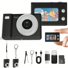 W&O 2025 New Mini Camera 1080P HD Video Recorder - Keychain Digital Video Camera With 32GB Card And Long Battery Life, Ultra-Portable Mini Camera For Travel/Vlog/Night Shooting, Supports Time-Lapse Shooting, Video Recording, Ideal For Entry-Level Photography And Video Recording Enthusiasts. Affordable Holiday Gift (Thanksgiving, Christmas, Halloween) - minicamera-black - 查看 9