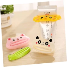1pc Plastic Cartoon Animal Tube Squeezers, Multi-Function Gadgets, Plastic Standalone Bathroom Accessories, Fun Shape Cleaner Holder, Animal Shape Toothpaste Squeezers - ABS Plastic, Rolling Stand Design, Convenient Toothpaste And Cleanser Dispensing For Tubes, Hand Cream Squeezers - Multicolor - View 9