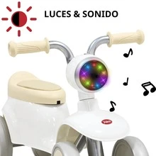 Joykoo Montable Correpasillos para Niños con Luz y Sonido Coche Musical Apto a Partir de 1 año y Soporta hasta 16 kg - Blanco - Ver 2