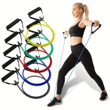 11pcs/Set Resistance Band Set For Strength Training, Chest Muscle, Home Fitness Equipment For Men And Women Gym Accessories, Sport, Gym, Home Exercise, Sport Accessories, Gym Accessories, CrossFit Accessories