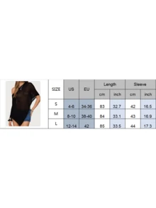 Women's Sheer Ponchos Off Shoulder Short Sleeve Solid Color T-Shirts Asymmetrical Knit Tops - 淡黃色 - 查看 4