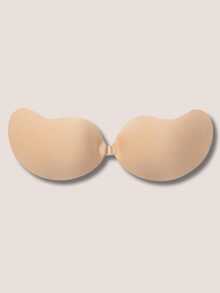 2pcs Adhesive Invisible Chest Stickers Gel Off-Shoulder Design Bra Sexy Push-Up Seamless Look Strapless Dress Wedding Party