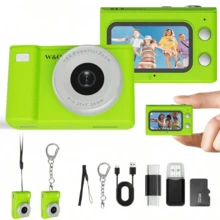 W&O 2025 New Mini Camera 1080P HD Video Recorder - Keychain Digital Video Camera With 32GB Card And Long Battery Life, Ultra-Portable Mini Camera For Travel/Vlog/Night Shooting, Supports Time-Lapse Shooting, Video Recording, Ideal For Entry-Level Photography And Video Recording Enthusiasts. Affordable Holiday Gift (Thanksgiving, Christmas, Halloween) - minicamera-green - 查看 11