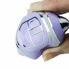 Vỏ chìa khóa ô tô TPU kèm móc khóa, Vỏ chìa khóa TPU mềm cho Suzuki, Alto, Vỏ bảo vệ cho Jimny, Vỏ chìa khóa ô tô SX4, Túi đựng chìa khóa cao cấp tinh tế phù hợp cho bé gái - Móc khóa 31 - Xem 8