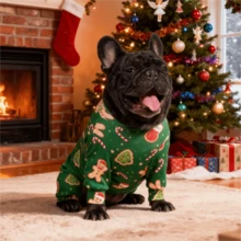 Christmas Dog Pajama, Funny Christmas Dog Costume, Christmas Puppy Pajama, Christmas Puppy Clothes, Dog Jumpers, Puppy Christmas Gift, Dog Outfits, Dog Clothes, PJ For Small Medium Large Dogs, Ultra Soft And Stretchable, All Over Print-Christmas Pattern, S-6XL