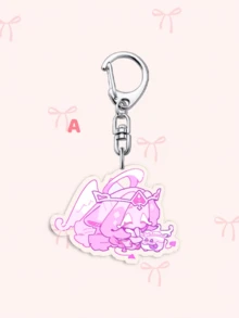 1个动漫亚克力钥匙扣，主题为《跑跑姜饼人》和《饼干王国》，动漫图案，可作为包包挂饰、趣味饰品和粉丝礼物。非常适合送给男朋友、女朋友、家人、老师，也可作为派对礼物或饼干罐主题手机装饰。也可作为包包挂饰、汽车饰品或送给姐妹的礼物。 - 彩色 - 查看 12