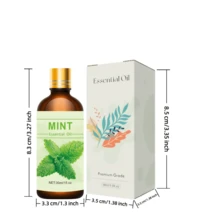 100ml/30ml/10ml Aceite Esencial de Menta Piperita Puro y Natural, Apto para Difusor, Humidificador, Perfumes DIY, Jabón y Elaboración de Velas - sabor a menta - Ver 6